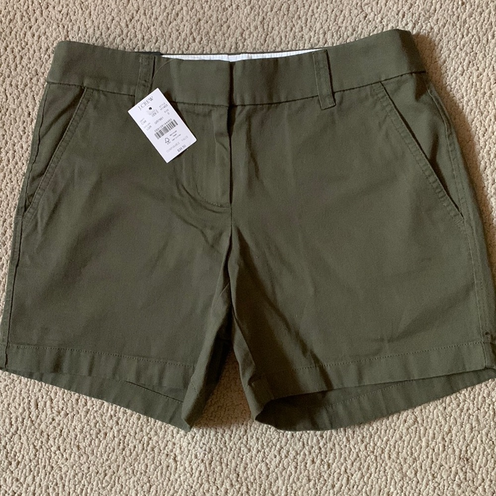 J. Crew Women’s Size 0 Olive Green Shorts   New With Tags